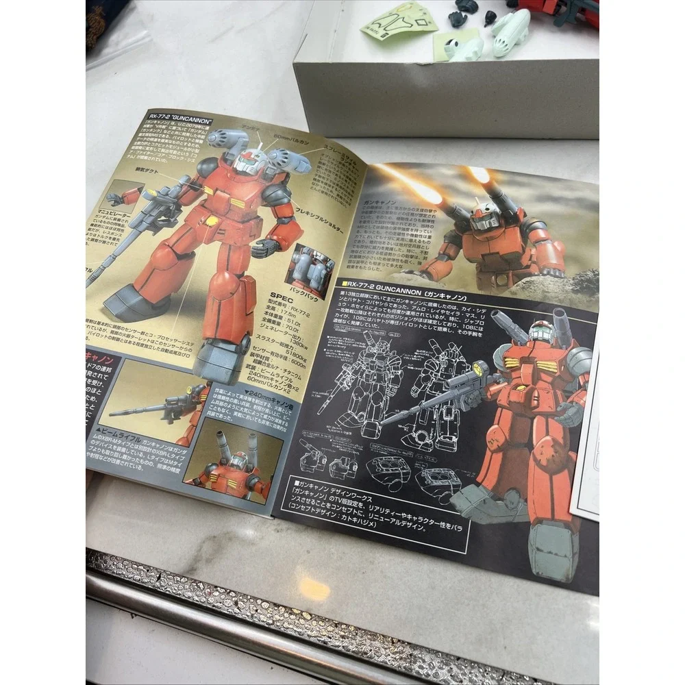 Bandai HG 1/144 RX-77-2 Guncannon Gundam Model Kit Action Figure 003 Red